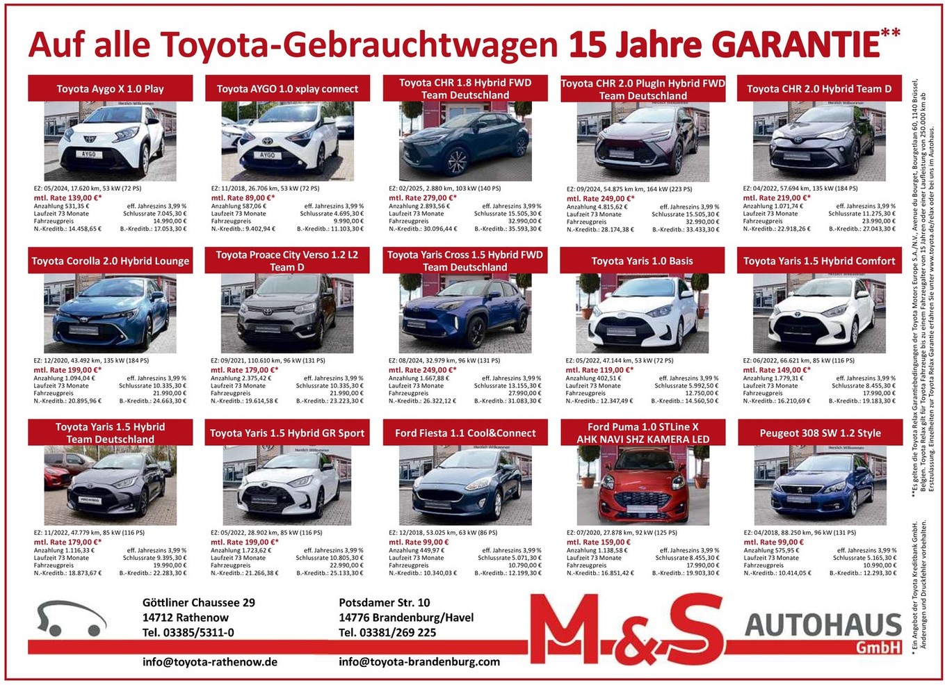 Anzeige Autohaus Schulz Toyota